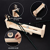 Wooden Bracelet Webbing Retainer Knitting Tool TOOL-WH0155-20-5