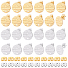 64Pcs 2 Colors 304 Stainless Steel Stud Earring Findings STAS-BBC0010-45-7