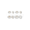 8Pcs 4 Styles 925 Sterling Silver Spacer Beads STER-BC0002-46-8