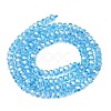Electroplate Glass Beads Strands GLAA-Q105-03X-2