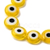 Handmade Evil Eye Lampwork Beads Strands LAMP-R006-01-3
