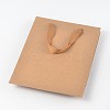 Rectangle Kraft Paper Bags with Handle AJEW-L048B-02-3