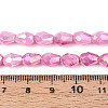 Anti-Tarnish Electroplate Glass Beads Strands X-GLAA-T025-13A-06-4