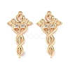 Brass Micro Pave Clear Cubic Zirconia Pendants KK-Q816-16G-1