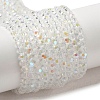 Electroplate Transparent Glass Beads Strands EGLA-A035-T3mm-L19-1