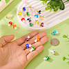 24Pcs 12 Colors Handmade Lampwork Pendants LAMP-TA0001-77-6