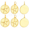 10Pcs Brass Pendants KK-BBC0027-97-7