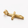 Easter Theme Men's 201 Stainless Steel Crucifix Cross Pendants STAS-F010-21G-2