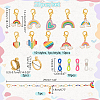 Rainbow DIY Knitting Tool Sets HJEW-NB00058-2