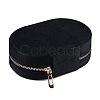 Italian Velvet Double Layers Jewelry Set Storage Zipper Boxes CON-G023-10C-2