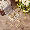 20Pcs 10 Style Ion Plating(IP) 201 & 304  Stainless Steel Pendants STAS-SC0004-74-6