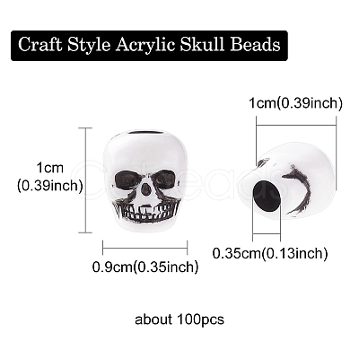 Craft Style Acrylic Beads MACR-YW0002-81-1