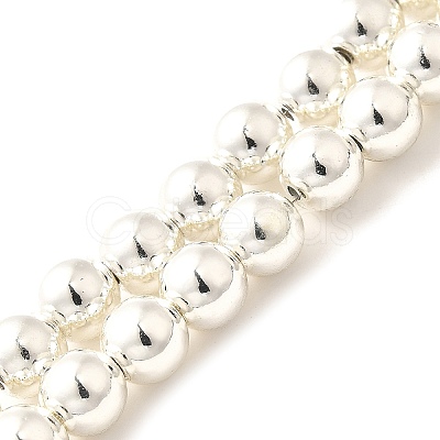 Electroplated Synthetic Magnetic Hematite Beads Strands X-G-L613-F01-01D-1