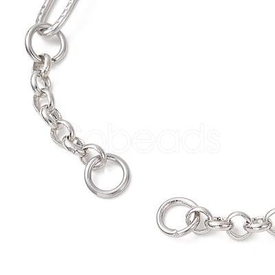 304 Stainless Steel Paperclip Chain Rolo Chain Bracelet Making AJEW-JB01498-1
