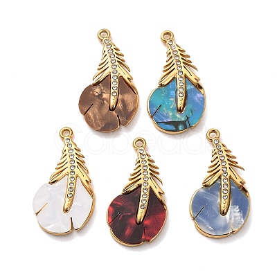 Dyed Nautal Shell Pendants SH-K002-02G-1