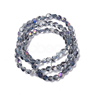 Electroplate Glass Beads Strands EGLA-L038-HR03-1