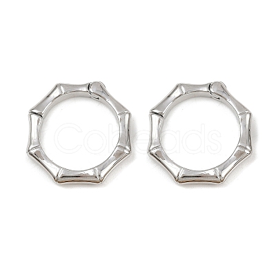 Brass Twister Clasps KK-P323-12P-1