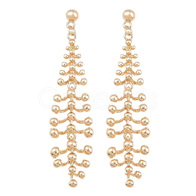 Alloy Stud Dangle Earrings for Women AL-CBA6127-05G-1