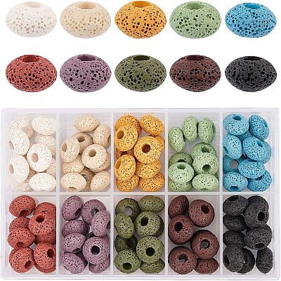 4 Strands Natural Lava Rock Beads Strands G-NB0001-52B-1