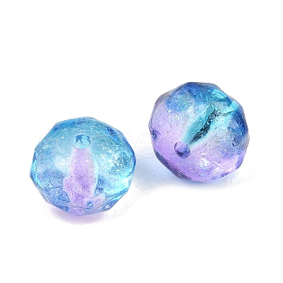 Two-Tone Transparent Acrylic Beads AC-CBAE44E-01A-02-1