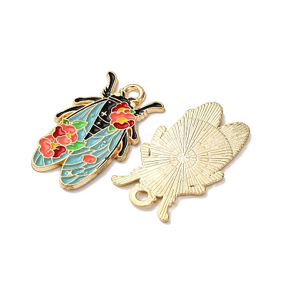 Alloy Enamel Pendants FIND-H051-01C-G-1