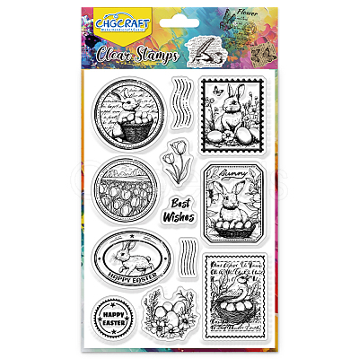 PVC Plastic Clear Stamps DIY-WH0618-0326-1
