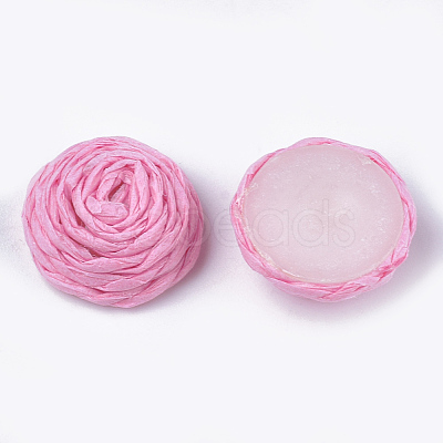 Handmade Paper Woven Cabochons WOVE-T008-01B-1