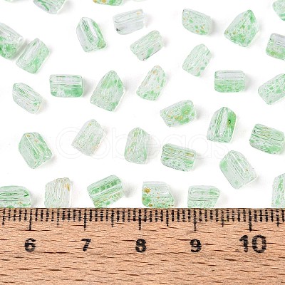 Transparent Spray Painted Glass Seed Beads SEED-L011-10A-15-1