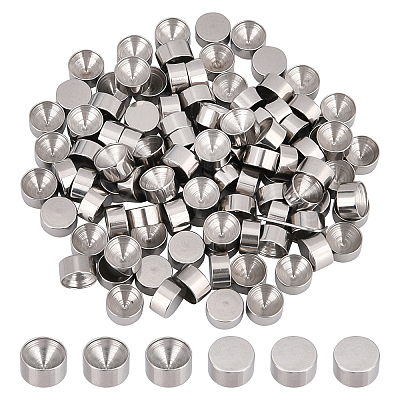 100Pcs 304 Stainless Steel Rhinestone Settings STAS-UN0030-67-1