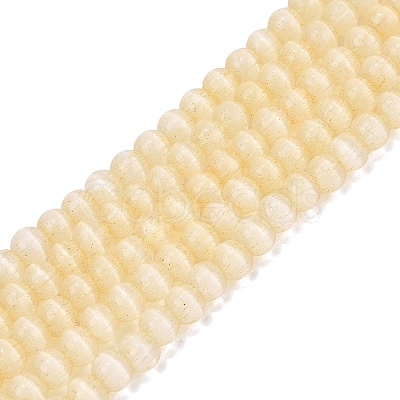 Glass Imitation Cat Eye Beads Strands GLAA-N075-01A-11-1