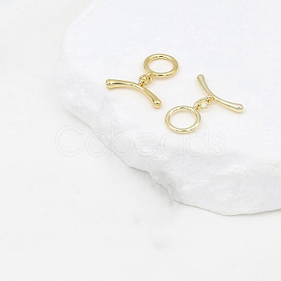 Brass Toggle Clasps FIND-TAC0036-14B-02G-1