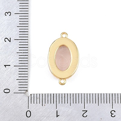 Natural Rose Quartz Oval Links KK-L275-37G-1