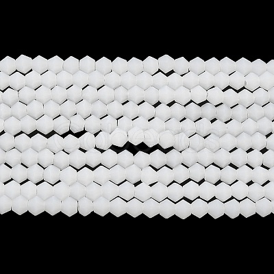 Imitation Jade Frosted Glass Bead Strands GLAA-F029-JM4mm-B06-1