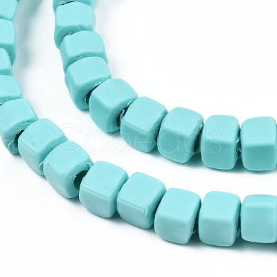 Handmade Polymer Clay Beads Strands CLAY-S092-78G-1