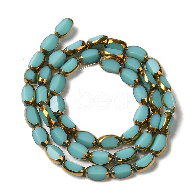 Electroplate Glass Beads Strands X-EGLA-P061-02A-04-1