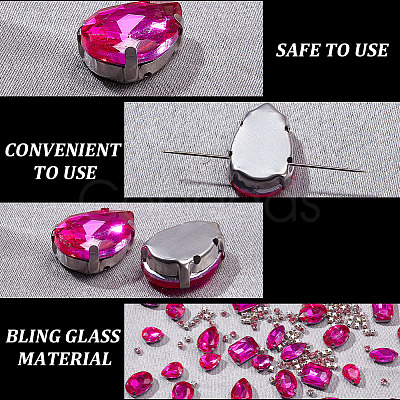 156Pcs 7 Styles Sew on Rhinestone DIY-SP0007-30D-1
