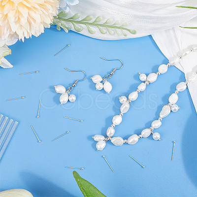 60Pcs 925 Sterling Silver Head Pins STER-PH0003-11-1