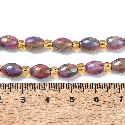 Electroplated Natural Druzy Geode Crystal Beads Strands G-G459-03B-08-1