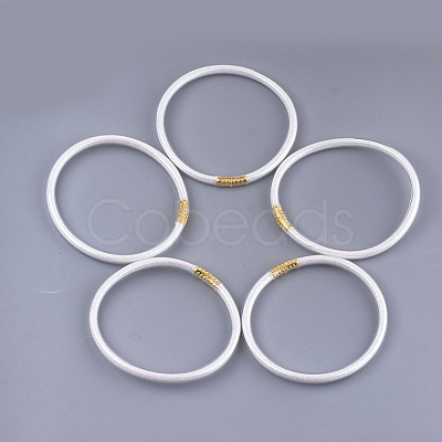 PVC Plastic Buddhist Bangle Sets BJEW-T008-09E-1