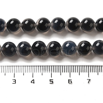 Natural Dyed & Heated Runny Agate Beads Strands G-K356-A02-02-1