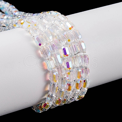 Electroplate Glass Beads Strands EGLA-D031-01Z-1
