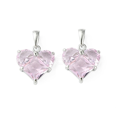 Brass Micro Pave Cubic Zirconia Charms LS-KK-L208-03P-04-1