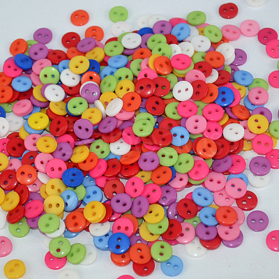 Flat Round 2-Hole Buttons X-FNA1494-1