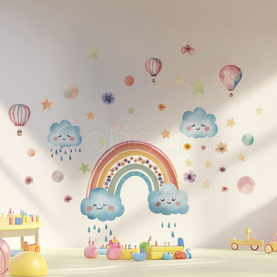 Translucent PVC Self Adhesive Wall Stickers STIC-WH0015-365-1