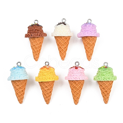 Opaque Resin Pendants RE-CBAF00C-04P-1