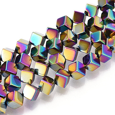 Electroplated Synthetic Non-magnetic Hematite Beads Strands G-T139-62F-1