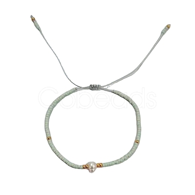Adjustable Glass Seed Bead Braided Bead Bracelets for Women VT9382-6-1