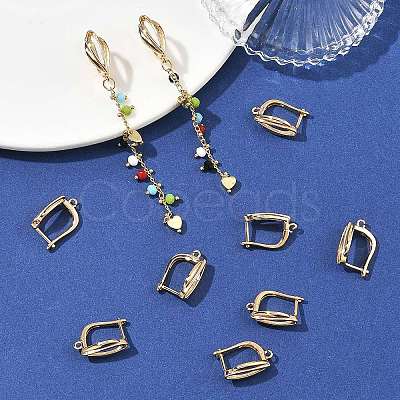 SHEGRACE Brass Hoop Earring Findings XGRQ79989-939G-1