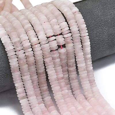 Frosted Natural Rose Quartz Beads Strands G-K389-C06-01-1
