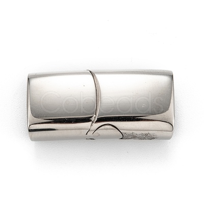 Tarnish Resistant 316 Surgical Stainless Steel Magnetic Clasps with Glue-in Ends STAS-F269-01P-1